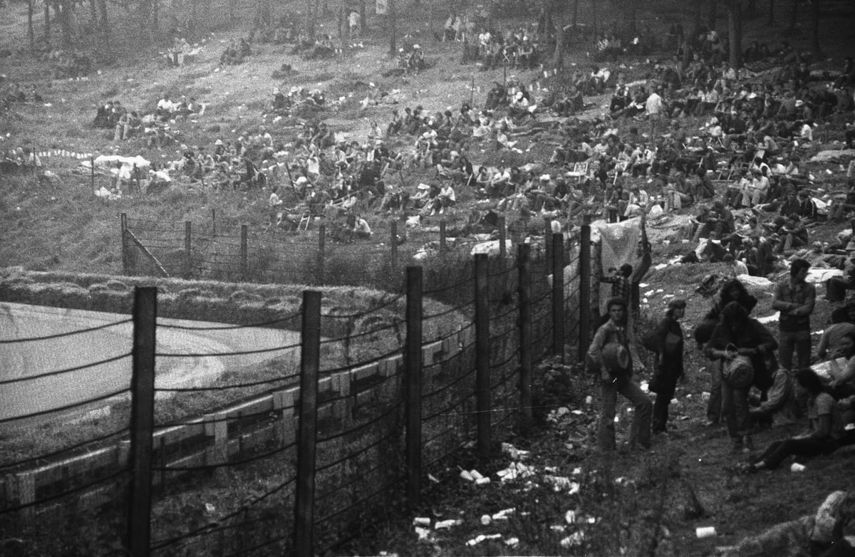 Atmosféra kolem trati při závodech v 80. letech