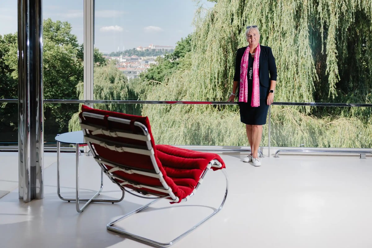 Iveta Černá ve vile Tugendhat