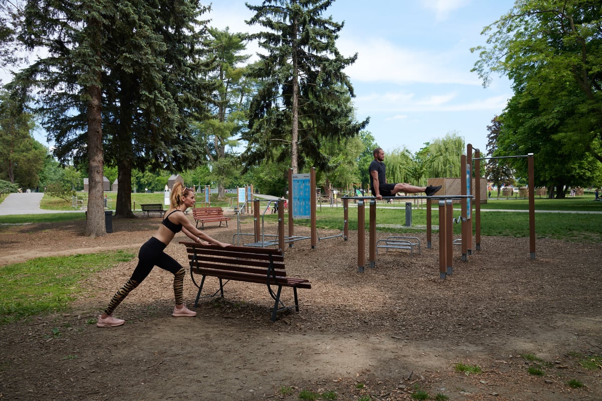 Workout a fitness hřiště