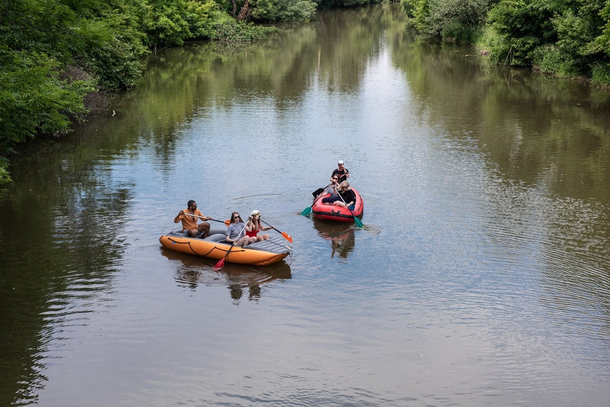 Plavba jižní částí Brna
