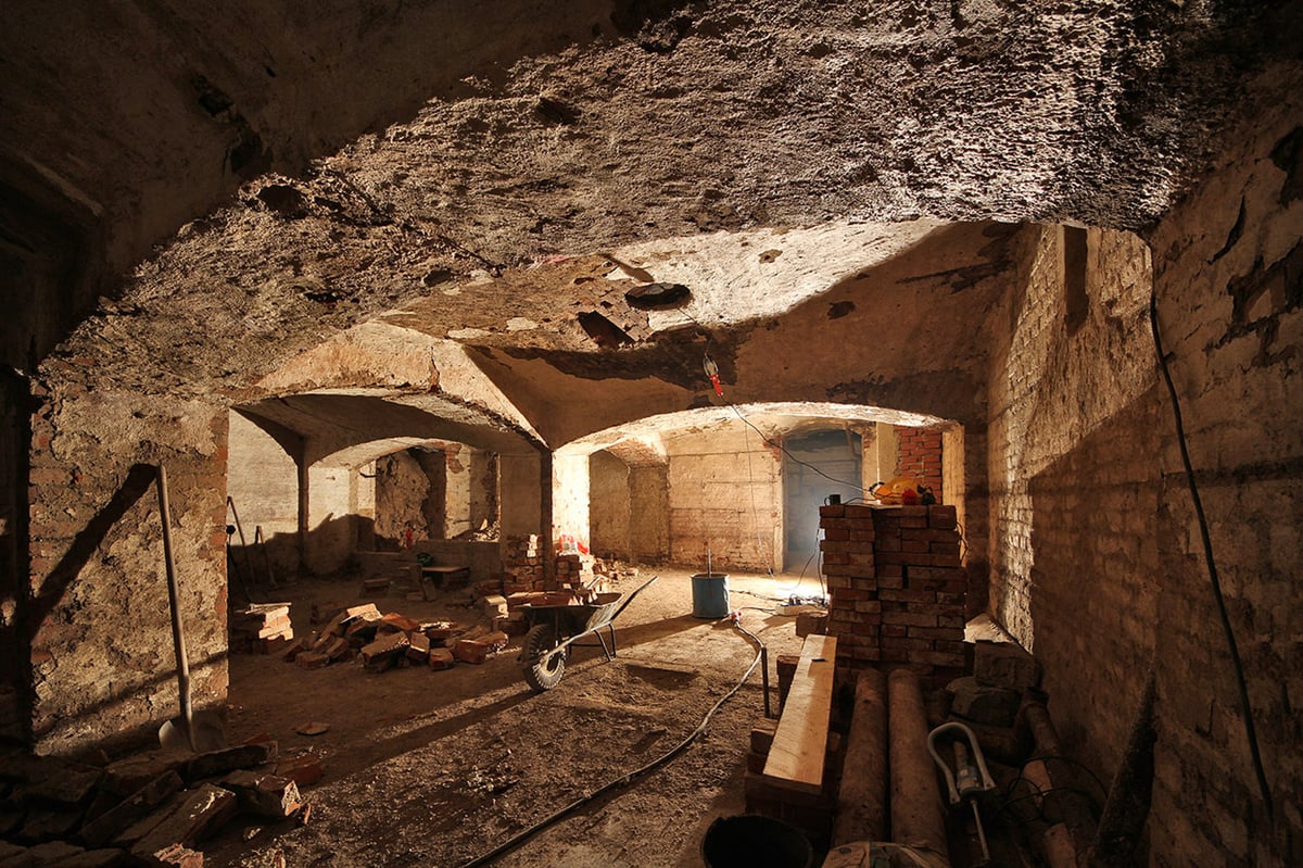 Objevené sklepení Německého domu