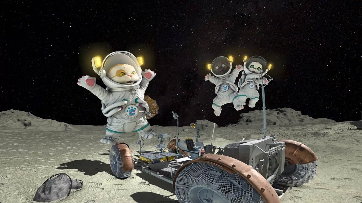 Kočičí dobrodružství na vesmírné stanici 2D