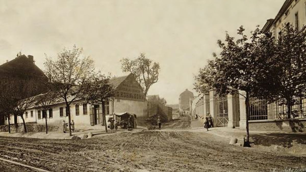 Vinohrady - pohled z Vídeňské ulice, rok 1909