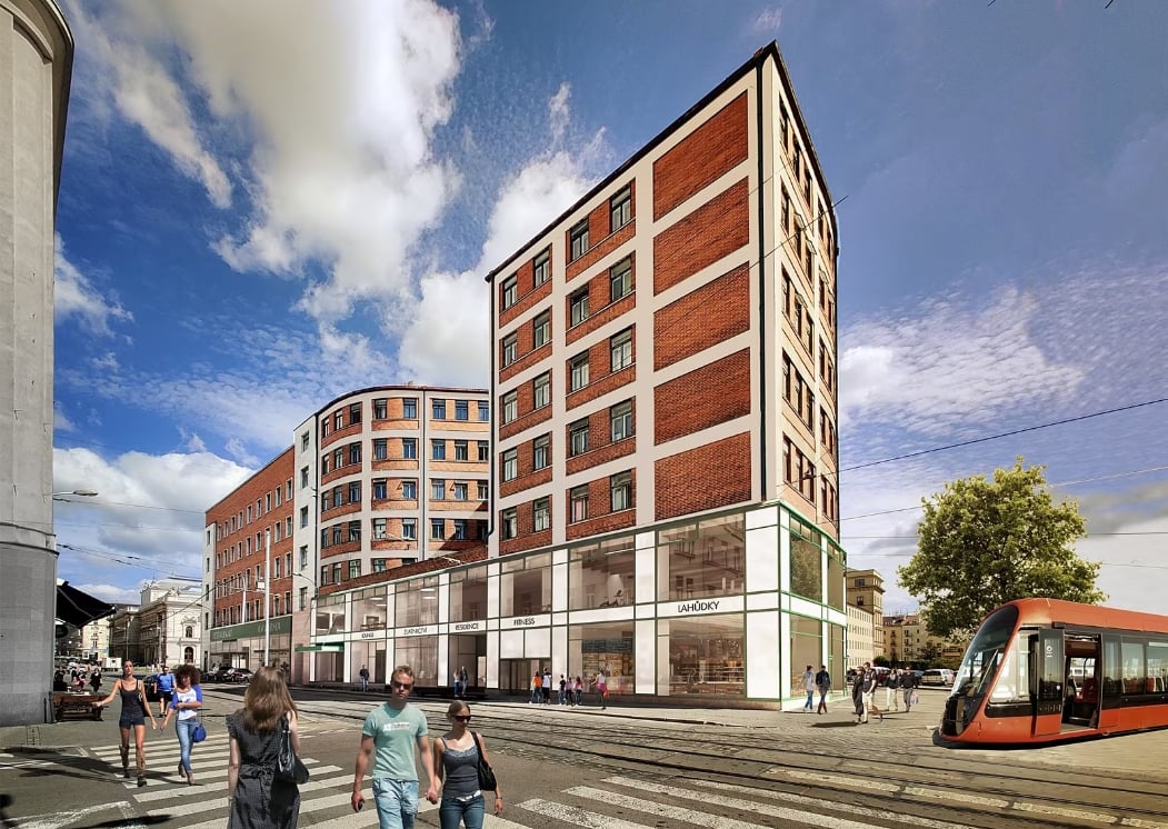 Vizualizace zrekonstruovaného paláce