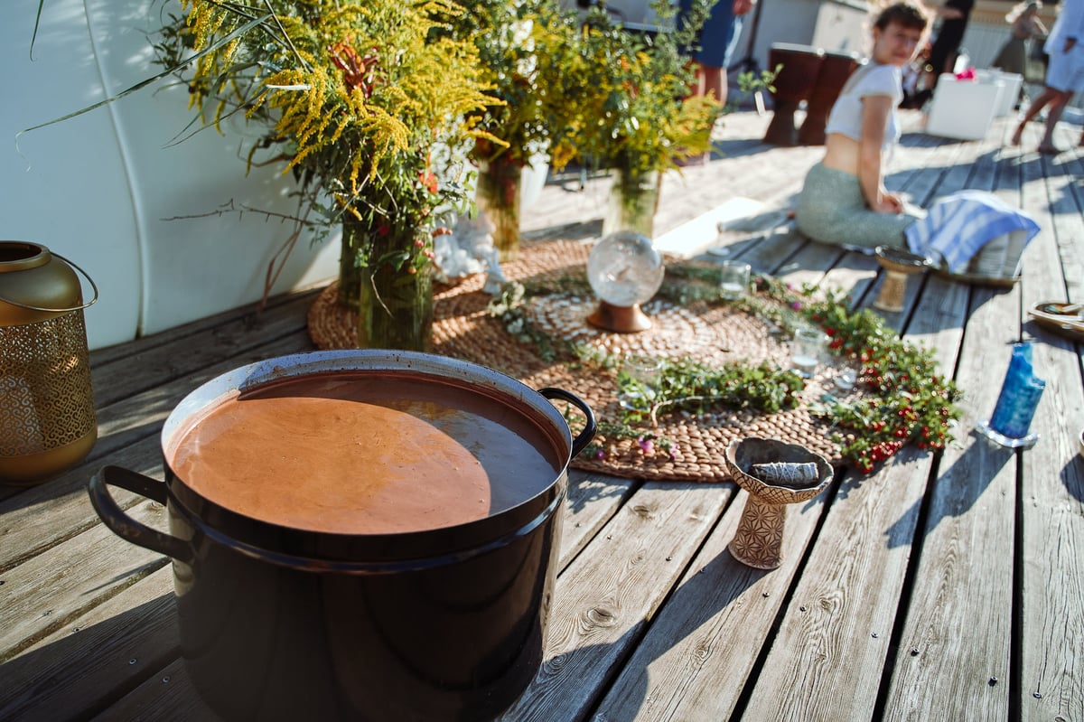 Kakaová ceremonie byla součástí jednoho z letních ecstaticů.