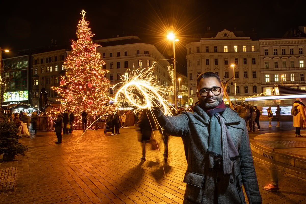 David na náměstí Svobody.