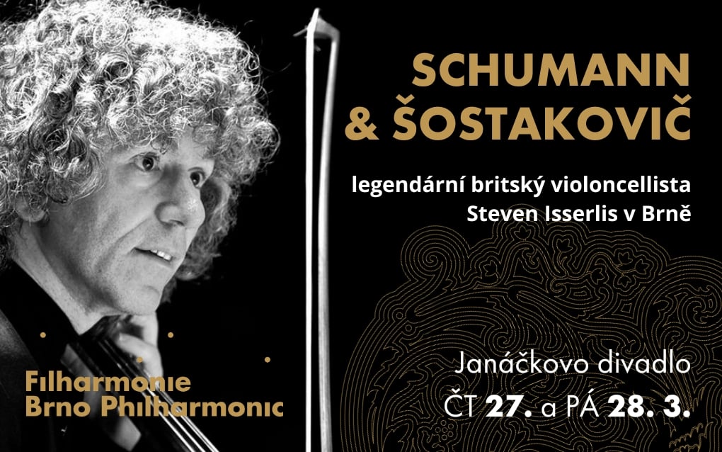 Upoutávka koncertů s názvem Schumann & Šostakovič