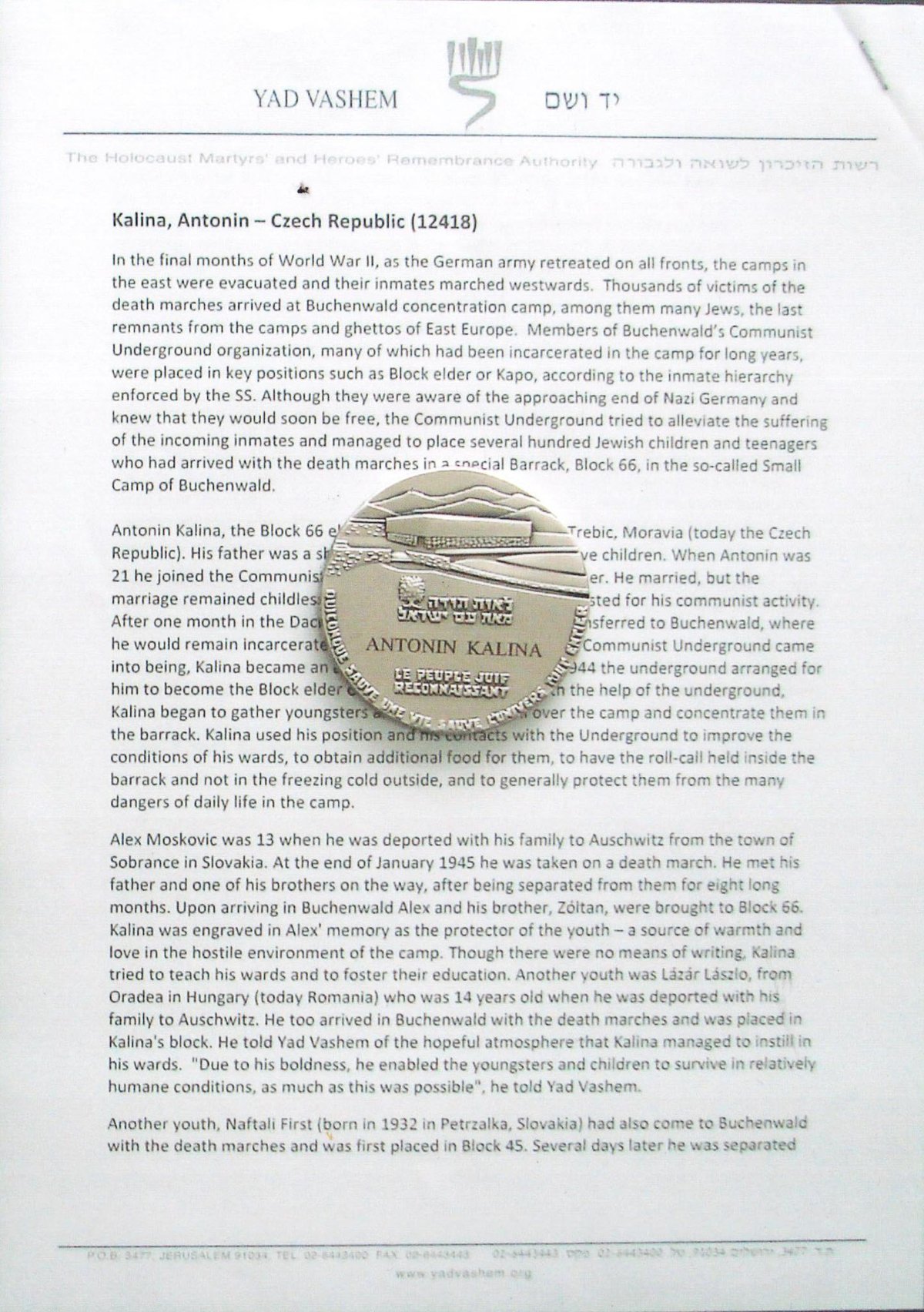 Uznání se Antonín Kalina dočkal až posmrtně