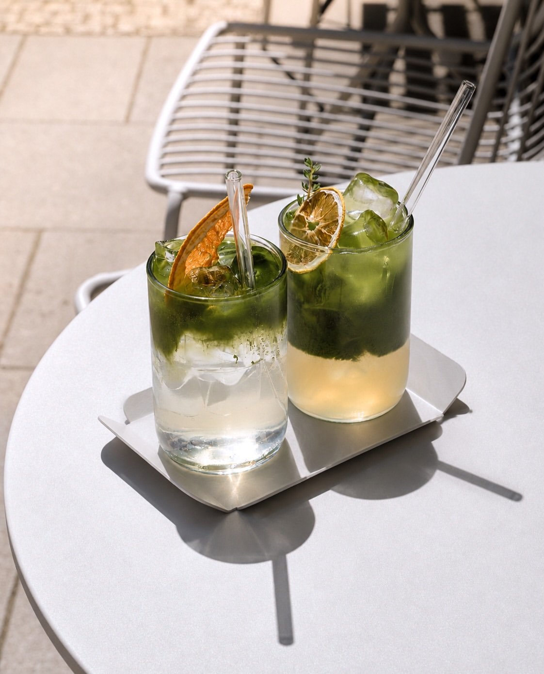 Sezónní menu kavárny Punkt. doslova překypuje možnostmi – double espresso freddo, cold brew cascara orange či matcha lemon fizz