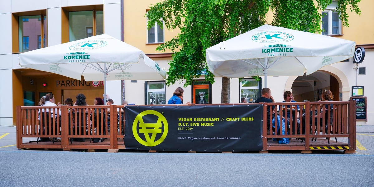 Venkovní zahrádka Vegalité