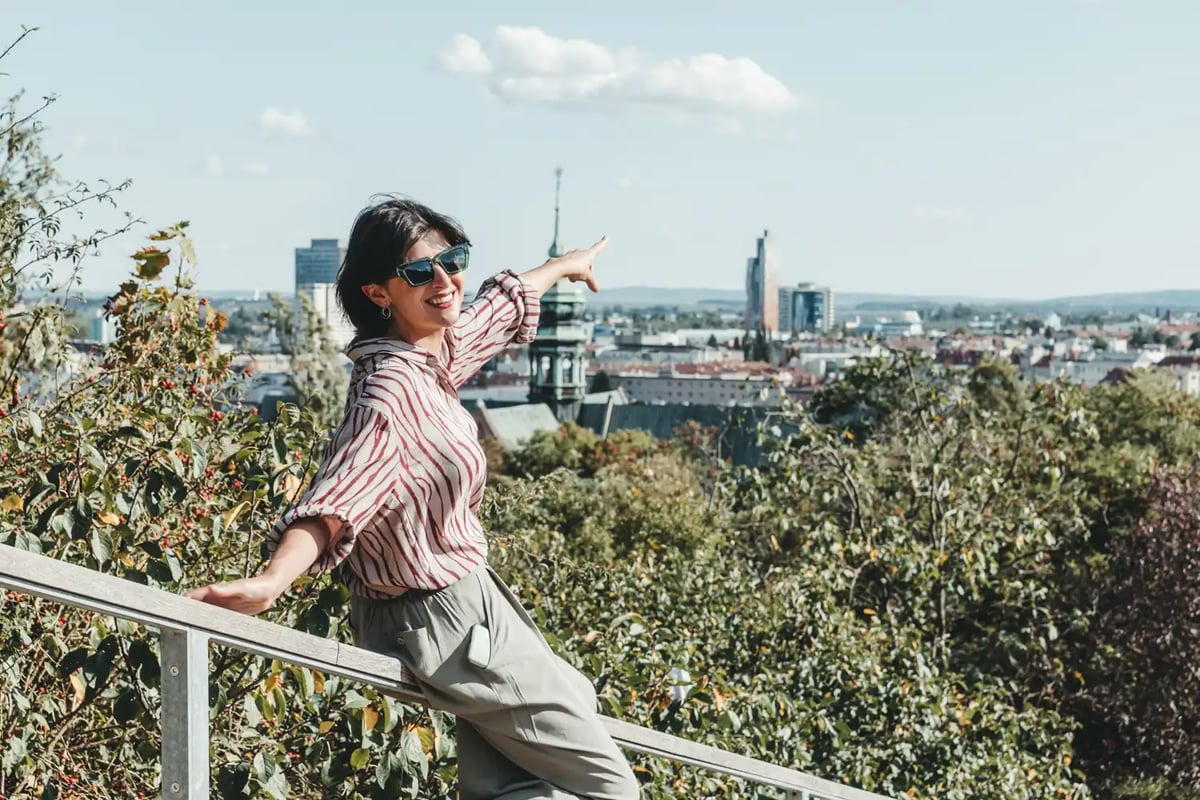 Vyhlídka na Žlutém kopci.