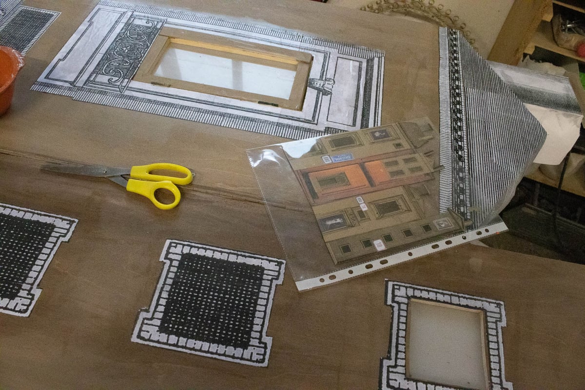 Výroba kulis pro pohádku O Čertovi