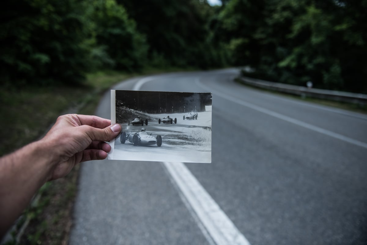 Stará trať Masarykova okruhu v Žebětíně