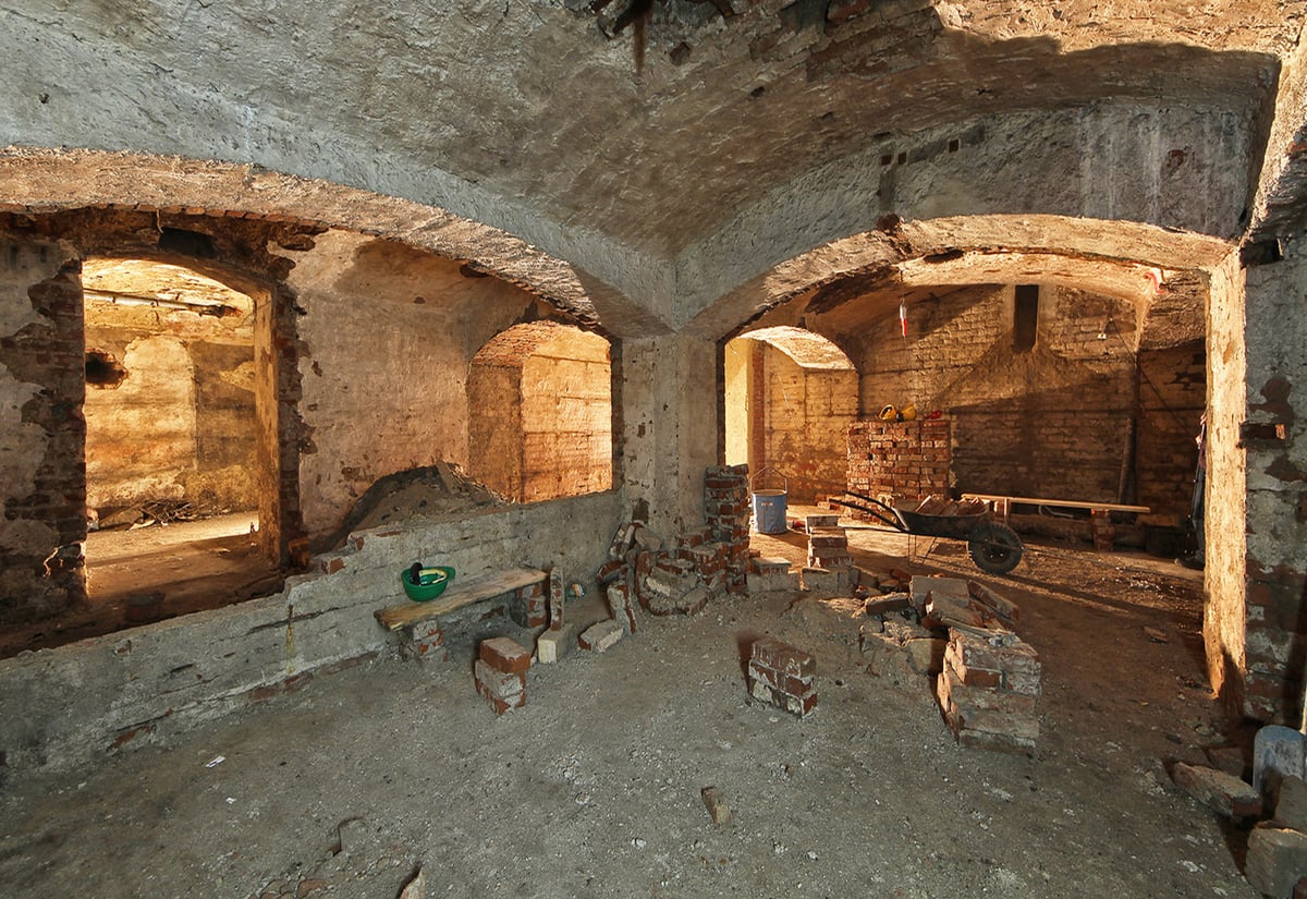 Objevené sklepení Německého domu