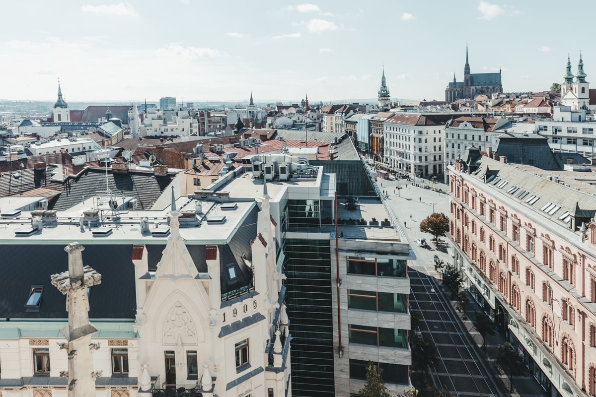 Vyhlídka z věže Sv. Jakuba 