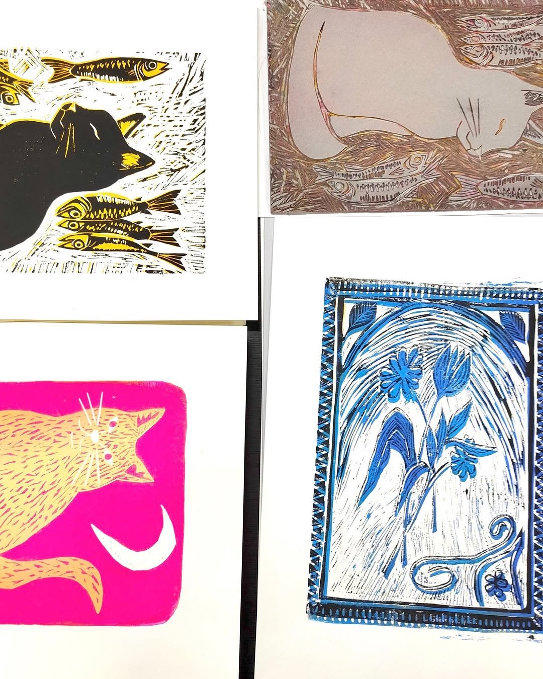 Vícebarevný linoryt