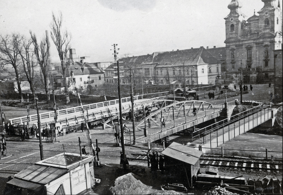 Stejné místo při stavebních úpravách ve 40. letech 20. století