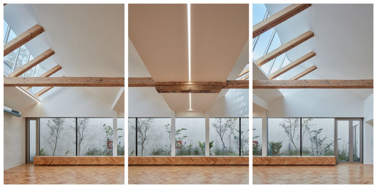 Interiér hlavního sálu Yoga Garden