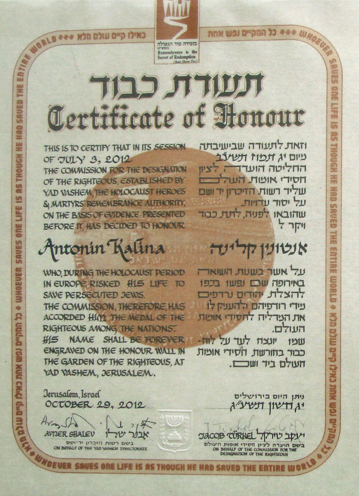 Uznání se Antonín Kalina dočkal až posmrtně