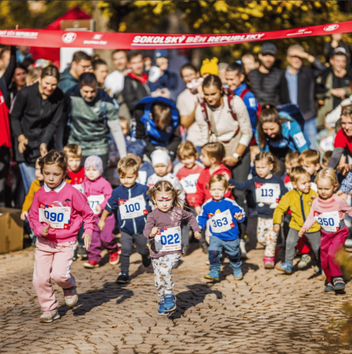 Dětští účastníci běhu