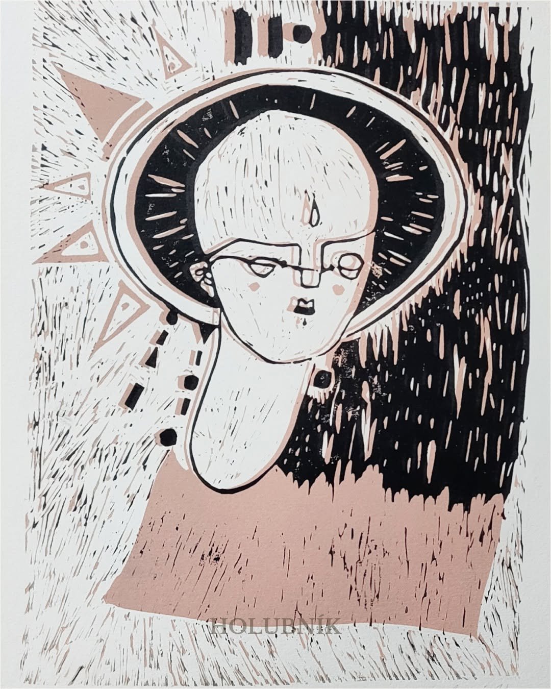 Vícebarevný linoryt