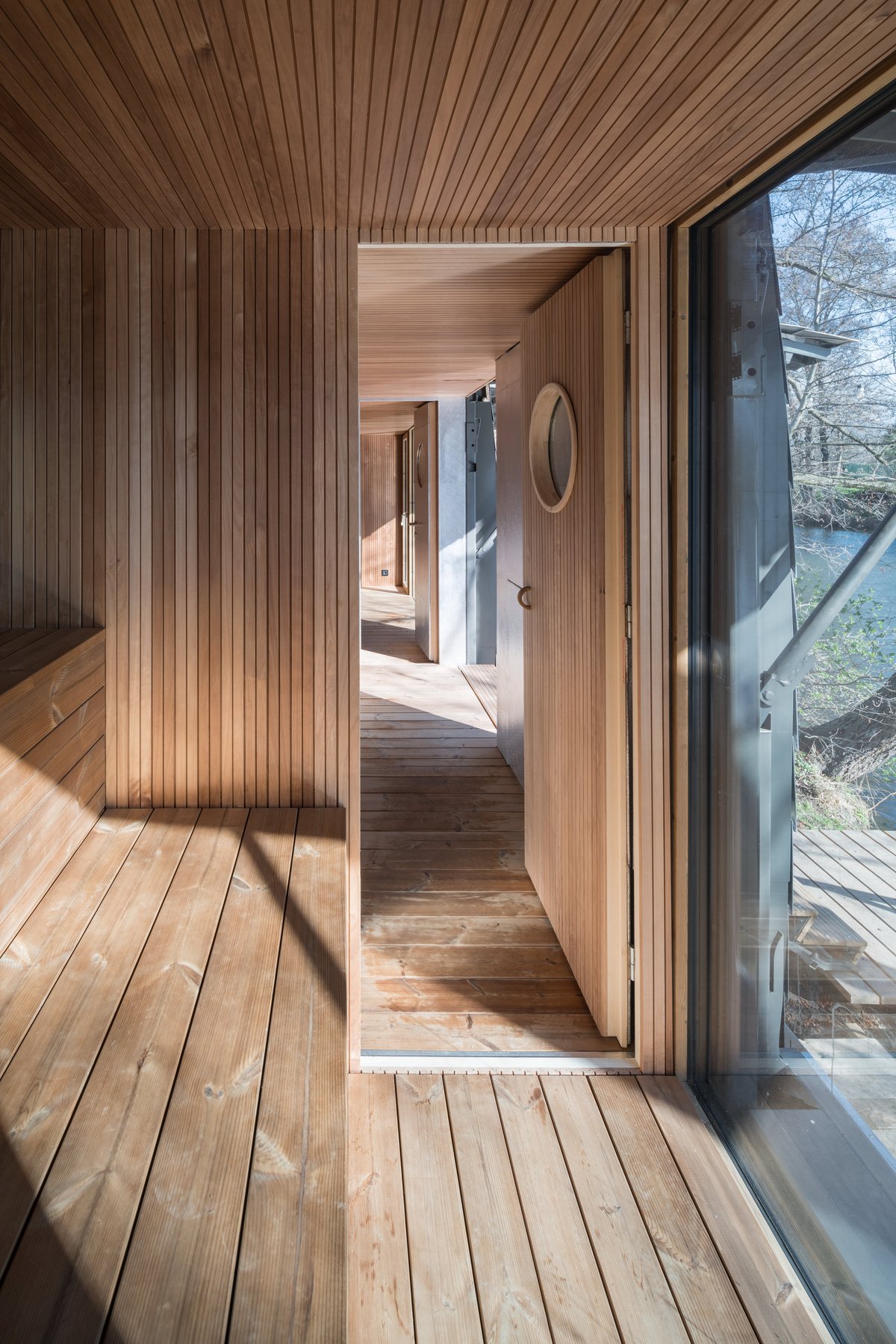 Sauna Třpyt interiér