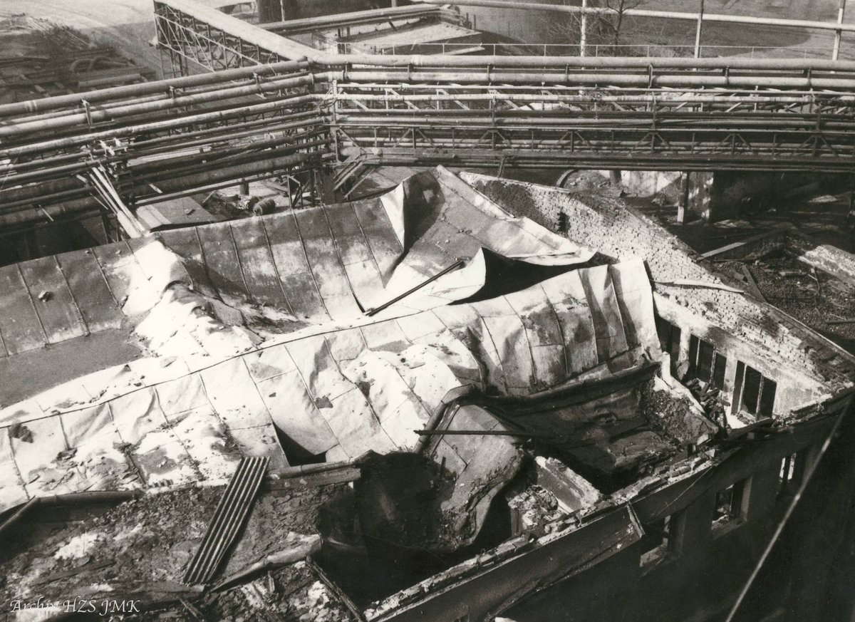 Požár teplárny na Špitálce