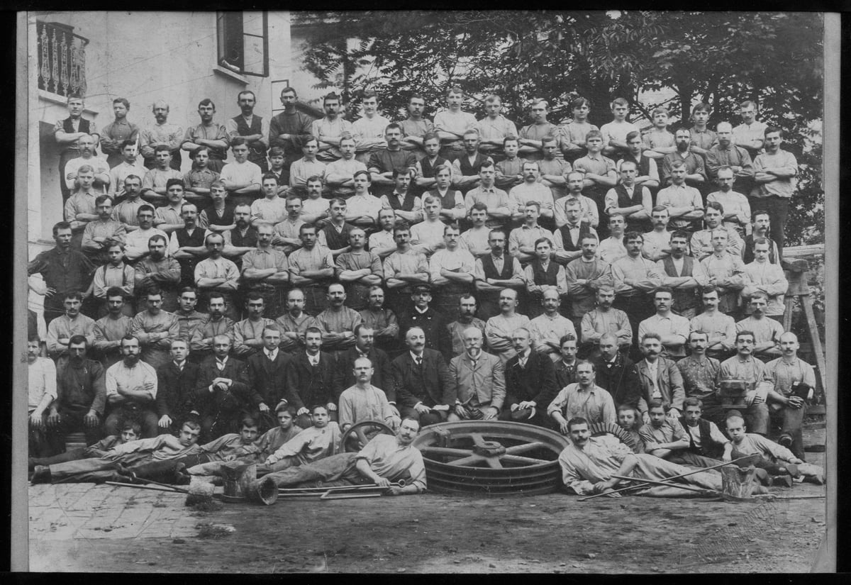 Historické foto zaměstnanců