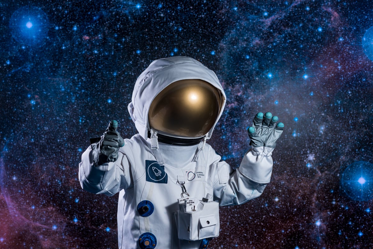 Astronaut na brněnské hvězdárně