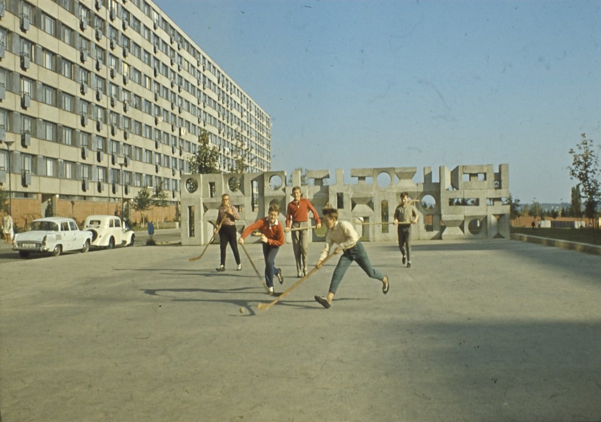 Sídliště Lesná v 80. letech