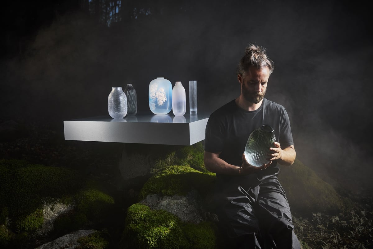 Jan Plecháč s kolekcí Duše z lesa pro Moser