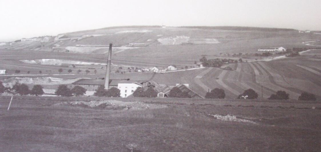 Pohled na roztěžený Růženin lom