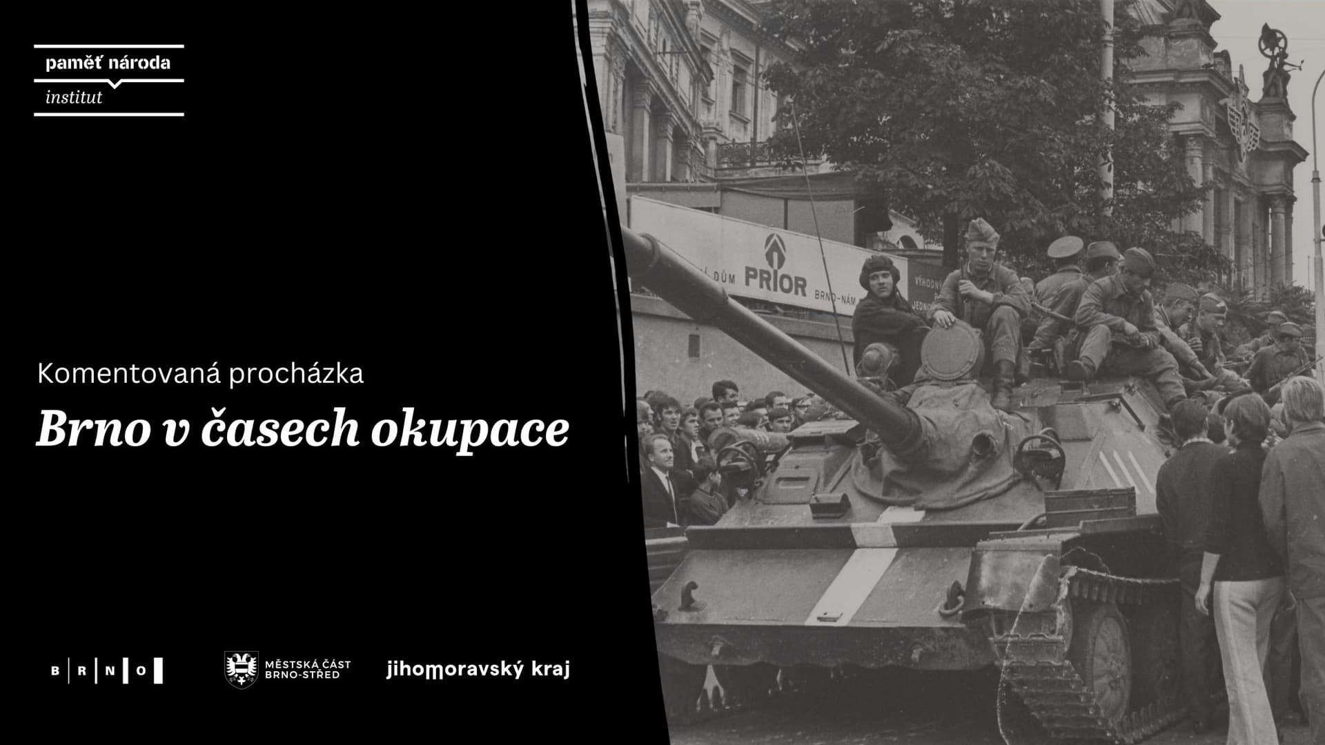 Pozvánka ke komentované prohlídce Brno v časech okupace
