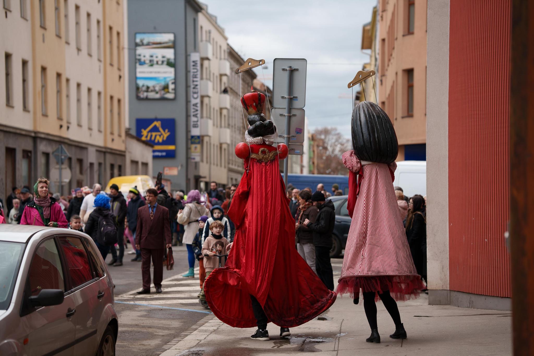 Masopustní průvod z Káznice
