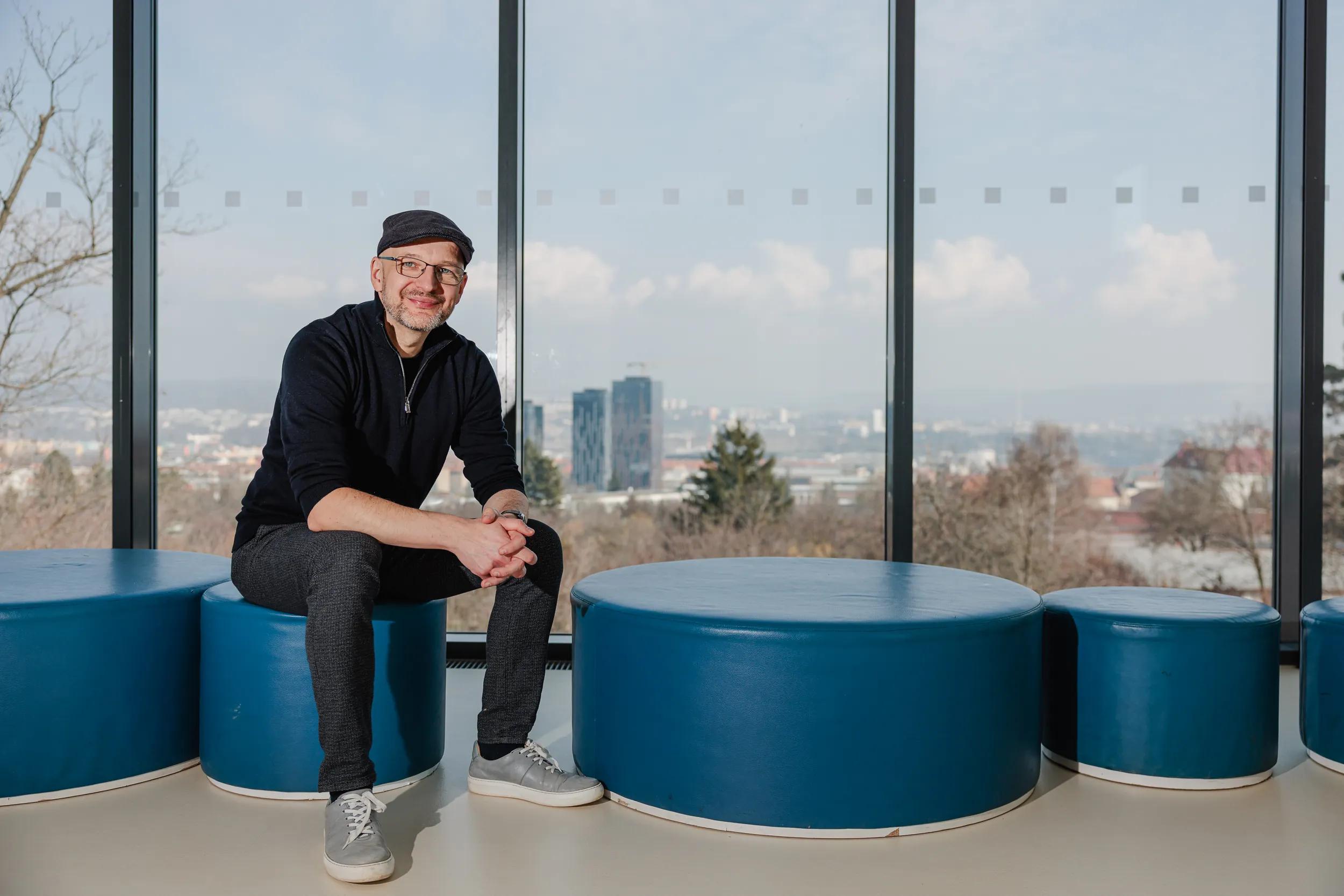 Výhled z patra Hvězdárny a planetária Brno