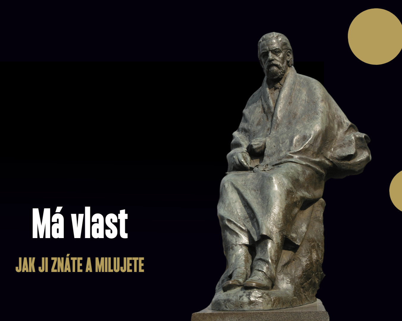 bronzová socha Smetany