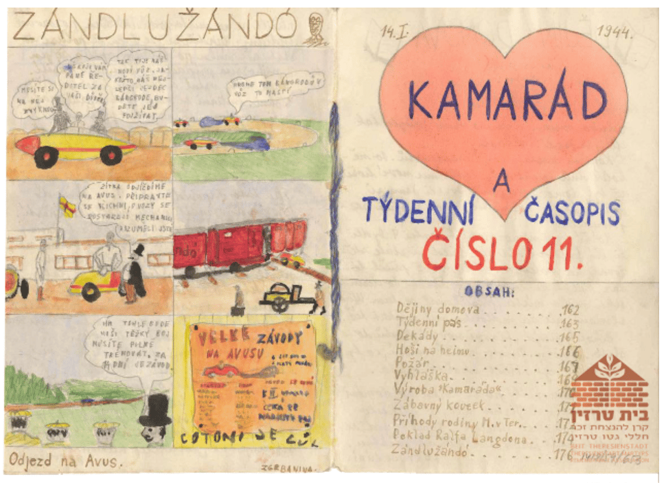 Terezínský časopis Kamarád.