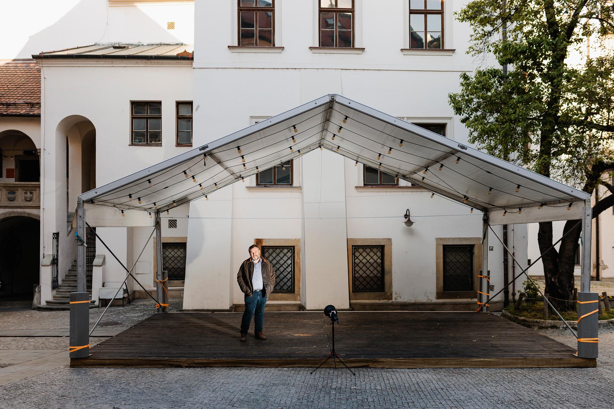 Nádvoří Staré radnice.