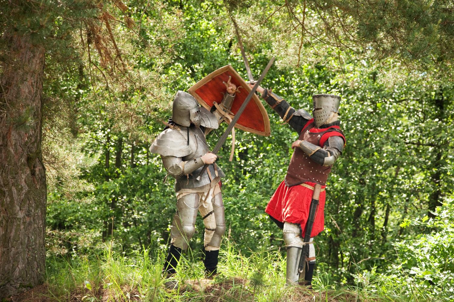 LARP se odehrává ve skutečném prostředí, např. v lese