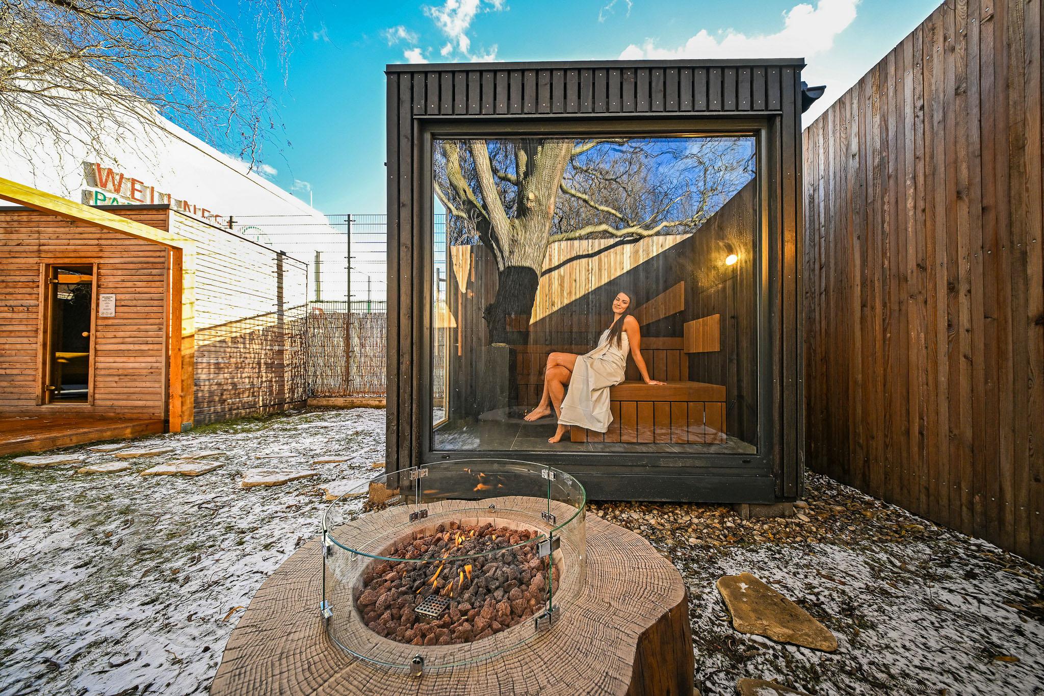 Nová medovo-ohňová sauna ve Wellness park Lužánky v Brně vám vyrazí dech.