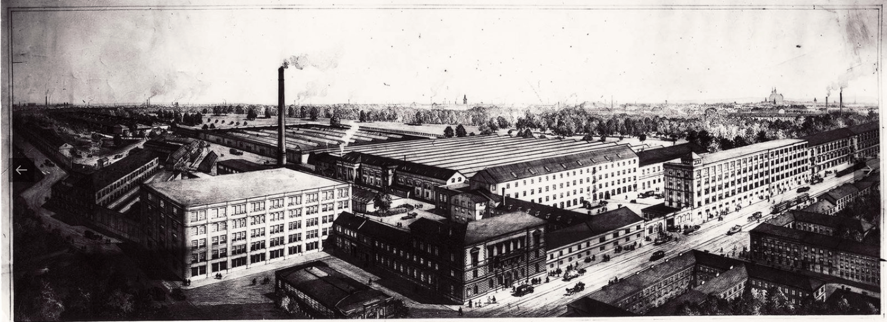 Továrna Gebrüder Schoeller na počátku 20. století.