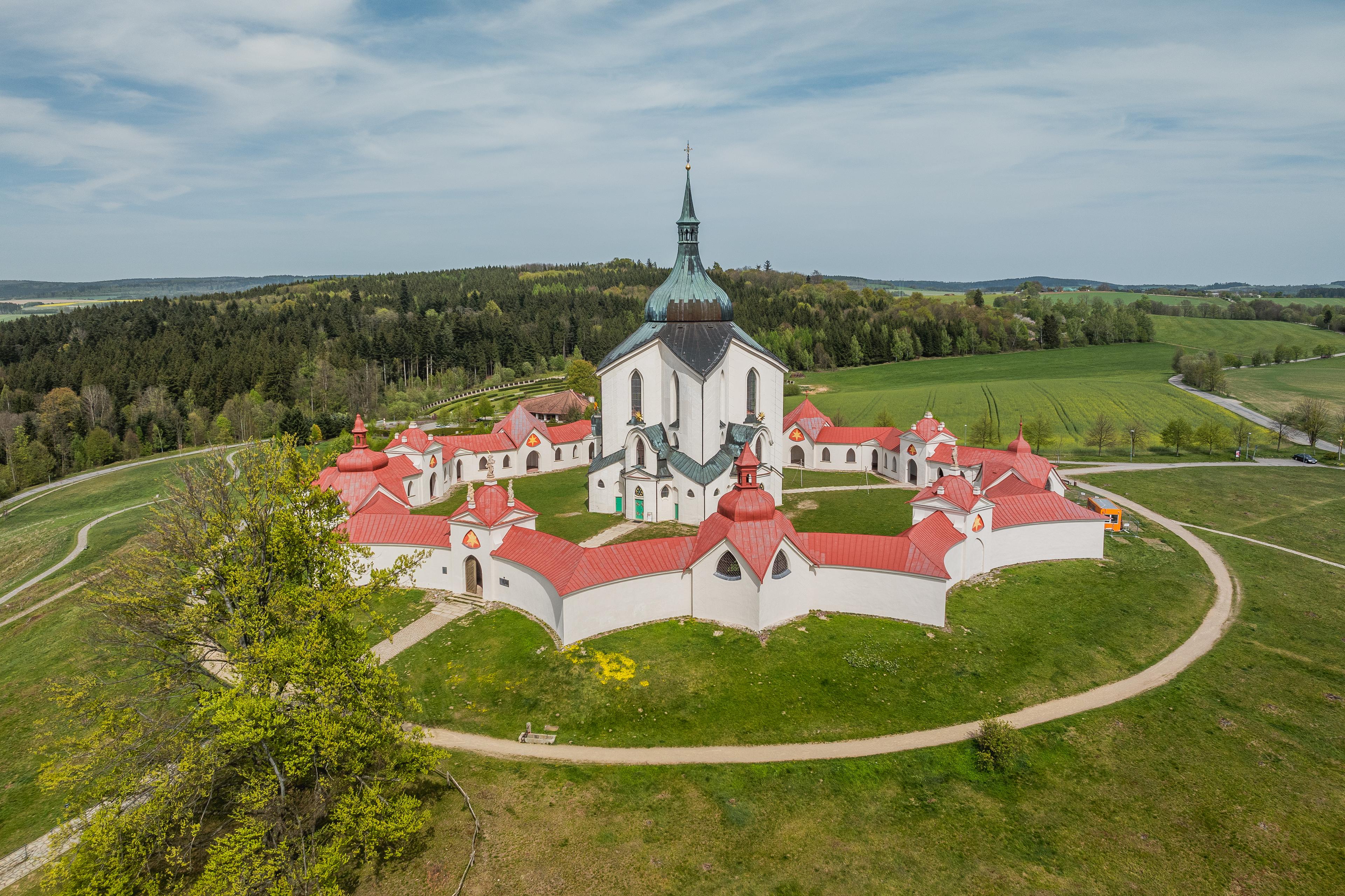 Kostel sv. Jana Nepomuckého na Zelené hoře.