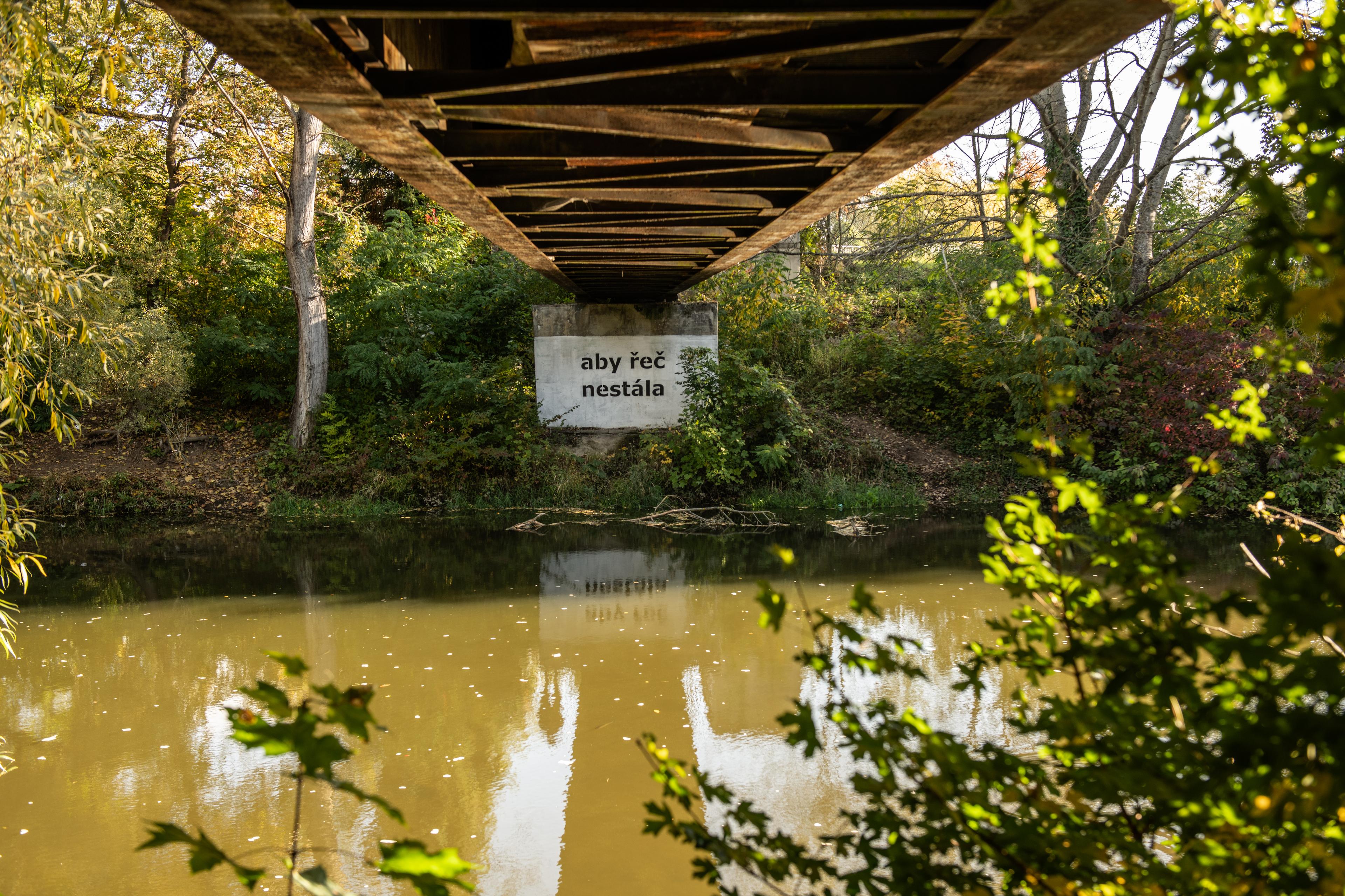 Pod mostem přes řeku Svratku