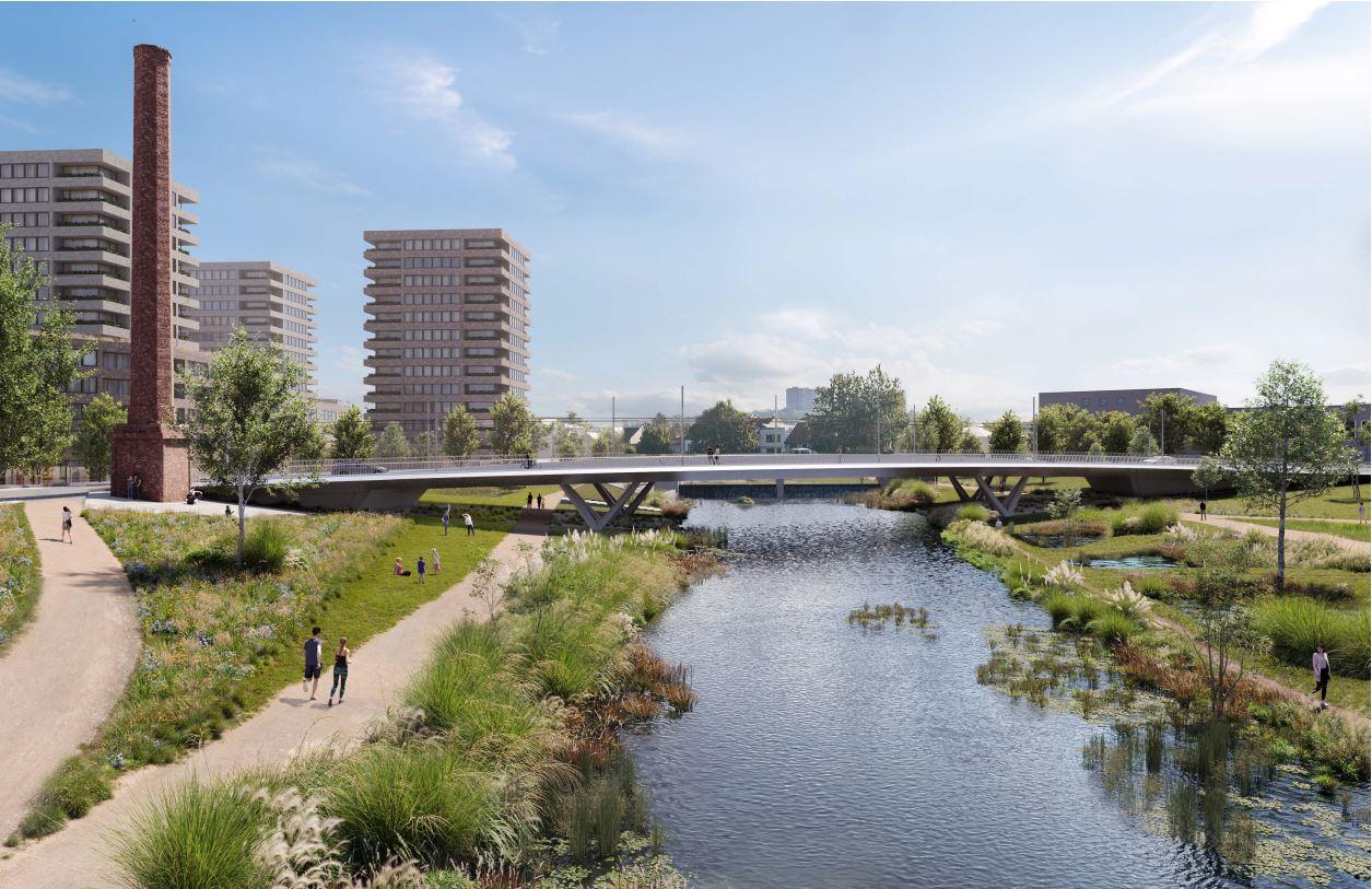 Součástí projektu je revitalizace nábřeží Svitavy