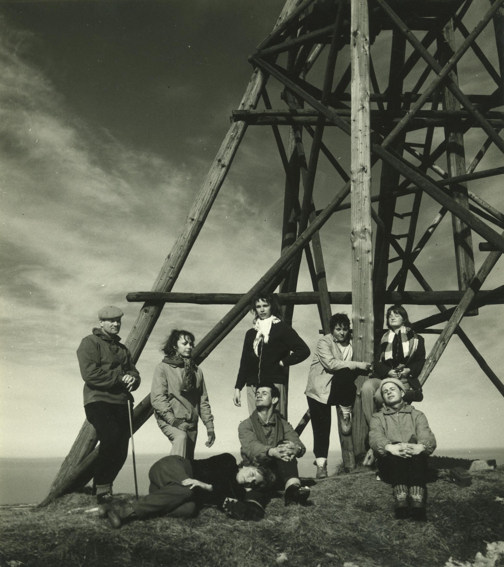 Studenti ŠUŘ na výletě v 60. letech.