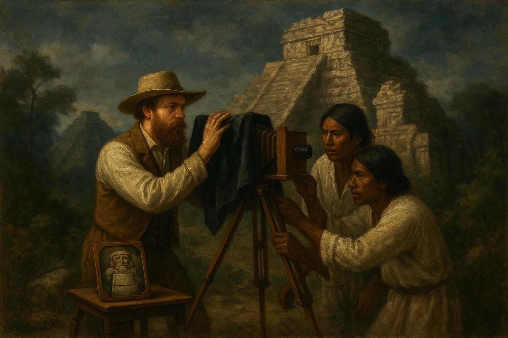 Jak mohlo vypadat Von Friedrichsthalovo dokumentování Chicen Itzá