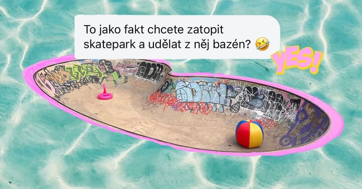 Sidequesty Pool party ve skateparku