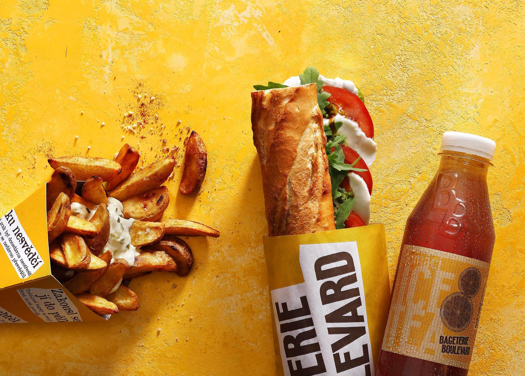 Křupavá bageta a horké patatas jsou ideální volbou