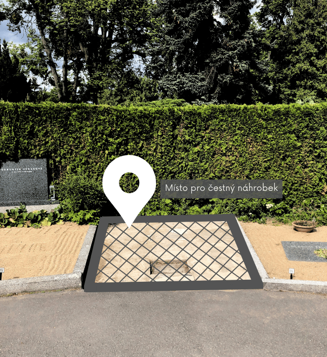 Místo pro čestný náhrobek
