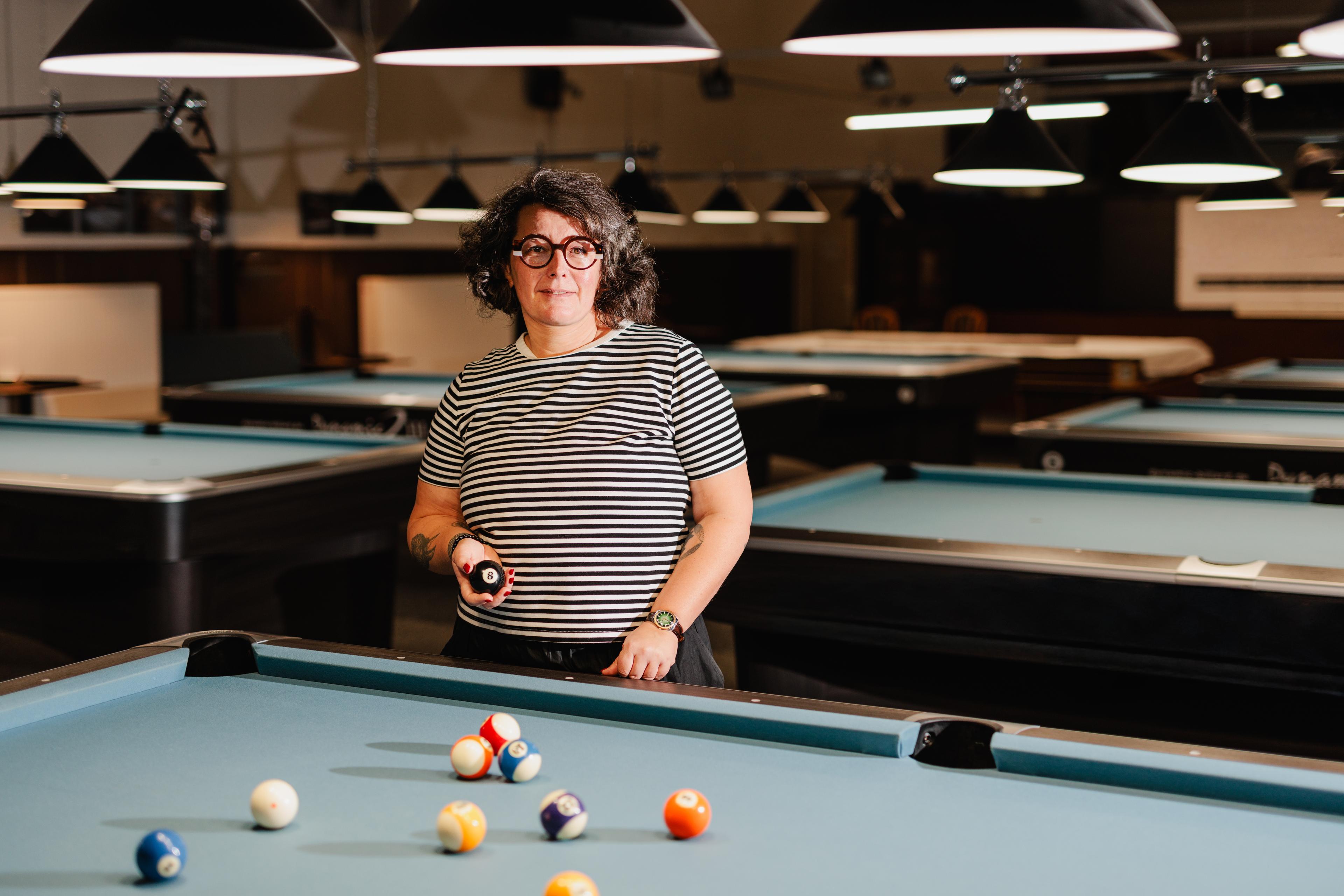 Sandra Silná v suterénu Husova sboru